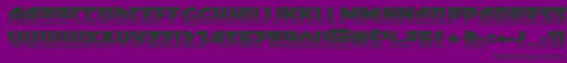 arcticguardiantwotone-fontti – mustat fontit violetilla taustalla