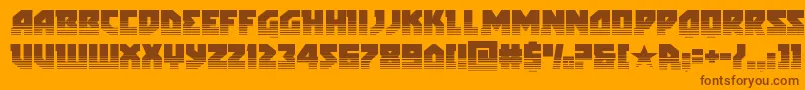 arcticguardiantwotone Font – Brown Fonts on Orange Background
