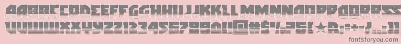 arcticguardiantwotone Font – Gray Fonts on Pink Background