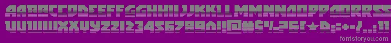 arcticguardiantwotone Font – Gray Fonts on Purple Background