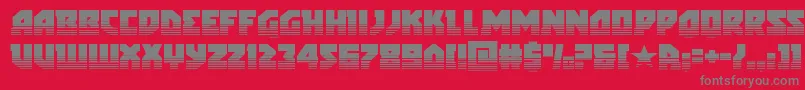 arcticguardiantwotone Font – Gray Fonts on Red Background