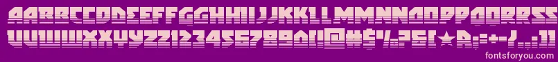 arcticguardiantwotone Font – Pink Fonts on Purple Background