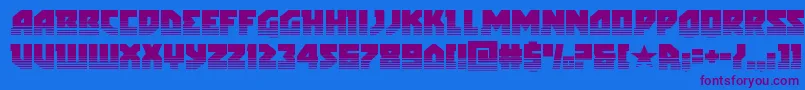 arcticguardiantwotone Font – Purple Fonts on Blue Background