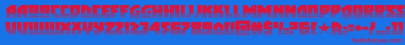 arcticguardiantwotone Font – Red Fonts on Blue Background