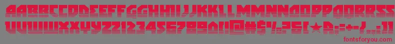 arcticguardiantwotone Font – Red Fonts on Gray Background