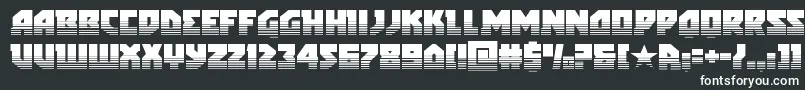 Шрифт arcticguardiantwotone – белые шрифты на чёрном фоне