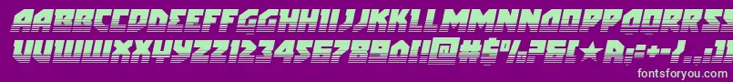 arcticguardiantwotoneital Font – Green Fonts on Purple Background