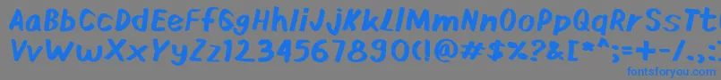 Ardies-Schriftart – Blaue Schriften auf grauem Hintergrund