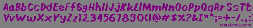 Ardies Font – Purple Fonts on Gray Background