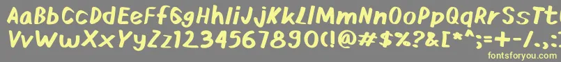 Шрифт Ardies – жёлтые шрифты на сером фоне
