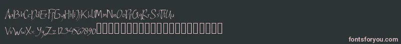 フォントArdnerandemo – 黒い背景にピンクのフォント