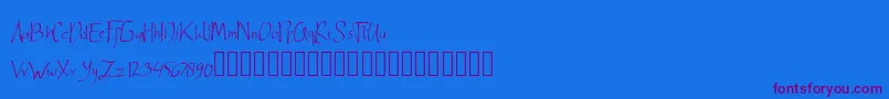 More about Ardnerandemo Font Ardnerandemo Font – Purple Fonts on Blue Background