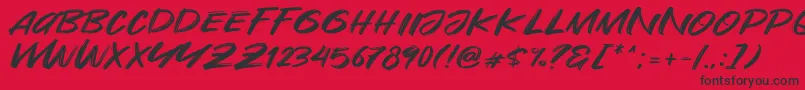 Are You Okay Font – Black Fonts on Red Background