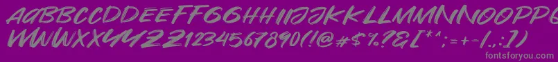 Are You Okay Font – Gray Fonts on Purple Background