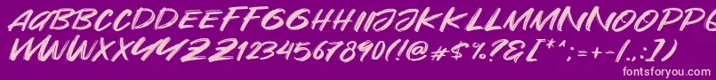 Are You Okay Font – Pink Fonts on Purple Background