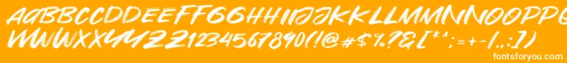 Are You Okay Font – White Fonts on Orange Background