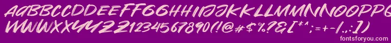 Are You Okay Font – Pink Fonts on Purple Background
