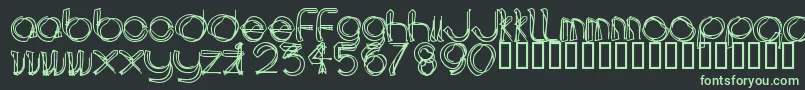 AREAL    Font – Green Fonts on Black Background