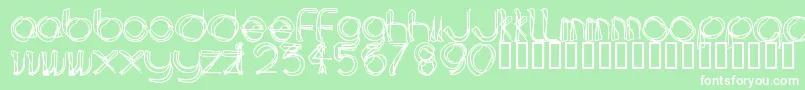 AREAL    Font – White Fonts on Green Background