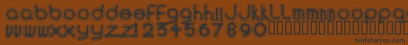 AREAO    Font – Black Fonts on Brown Background