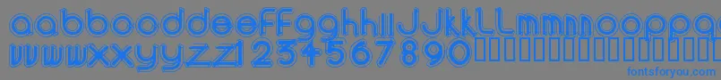 AREAO    Font – Blue Fonts on Gray Background