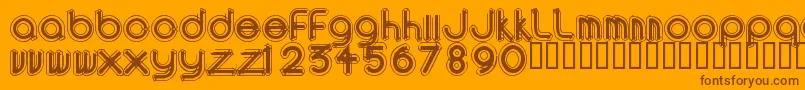 AREAO    Font – Brown Fonts on Orange Background