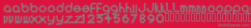 AREAO    Font – Gray Fonts on Red Background