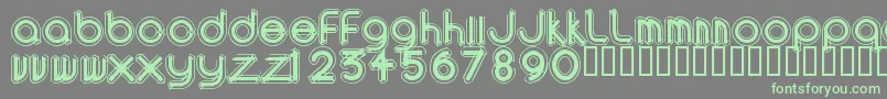 AREAO    Font – Green Fonts on Gray Background