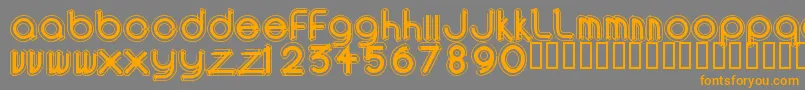 AREAO    Font – Orange Fonts on Gray Background