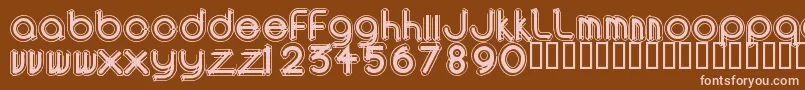 AREAO    Font – Pink Fonts on Brown Background