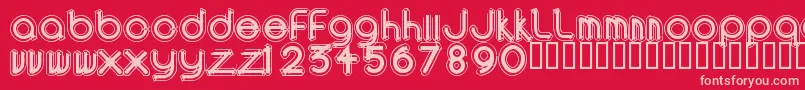 AREAO    Font – Pink Fonts on Red Background