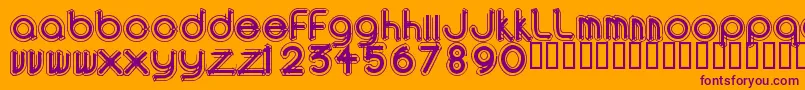 AREAO    Font – Purple Fonts on Orange Background