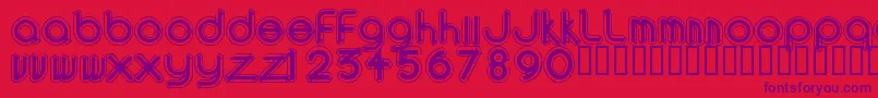 AREAO    Font – Purple Fonts on Red Background