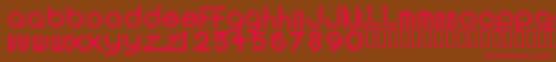 AREAO    Font – Red Fonts on Brown Background