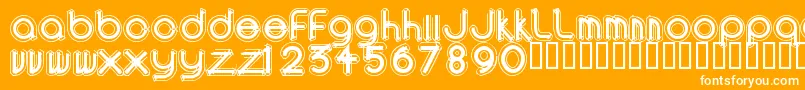 AREAO    Font – White Fonts on Orange Background