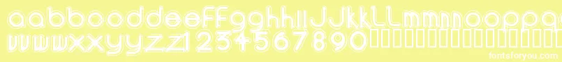 AREAO    Font – White Fonts on Yellow Background