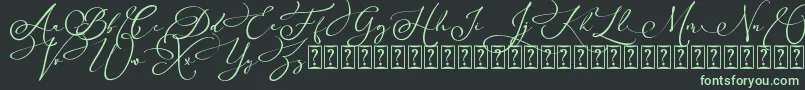 fuente Arellia Script Dafont – Fuentes Verdes Sobre Fondo Negro