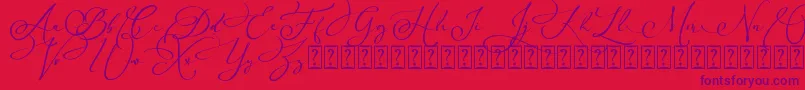 fuente Arellia Script Dafont – Fuentes Moradas Sobre Fondo Rojo
