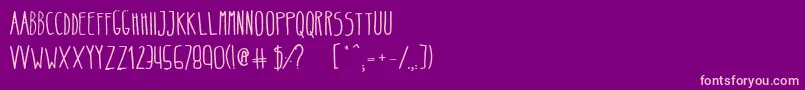 BeltaRegular Font – Pink Fonts on Purple Background