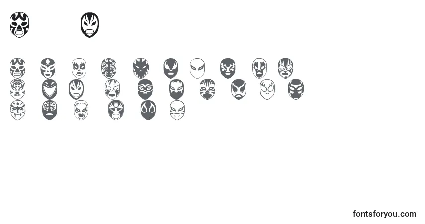 Fuente Arena Mascaras - alfabeto, números, caracteres especiales