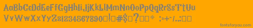ArenosaBQ Regularフォントについての詳細 フォントArenosaBQ Regular – オレンジの背景に灰色の文字