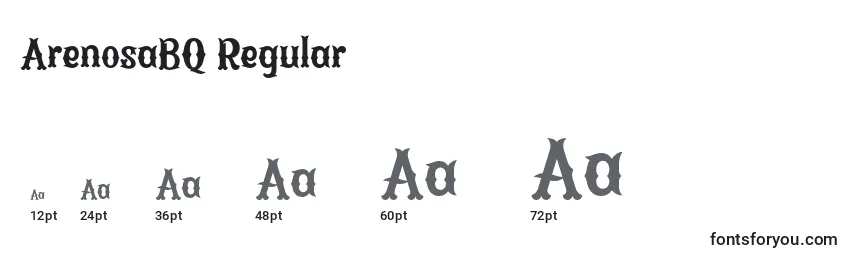 ArenosaBQ Regular Font Sizes