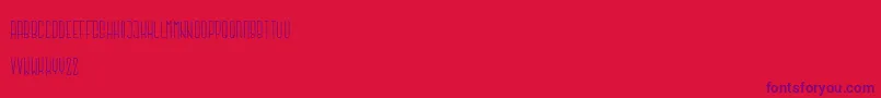 Argapuri regular Font – Purple Fonts on Red Background