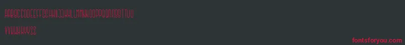 Argapuri regular Font – Red Fonts on Black Background