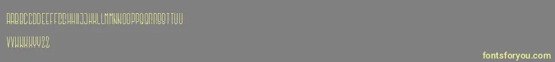 Weitere Informationen zur Argapuri regular-Schriftart Argapuri regular-Schriftart – Gelbe Schriften auf grauem Hintergrund