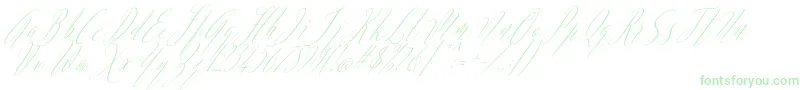 Argentina Script Italic-Schriftart – Grüne Schriften