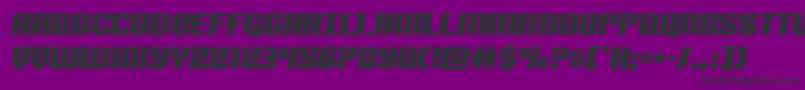 Nightwraithsemital Font – Black Fonts on Purple Background