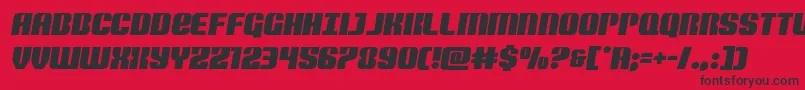 Nightwraithsemital Font – Black Fonts on Red Background