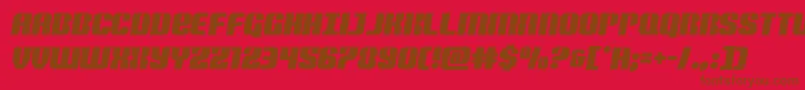 Nightwraithsemital Font – Brown Fonts on Red Background