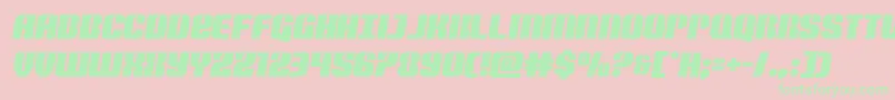 Nightwraithsemital-Schriftart – Grüne Schriften auf rosa Hintergrund